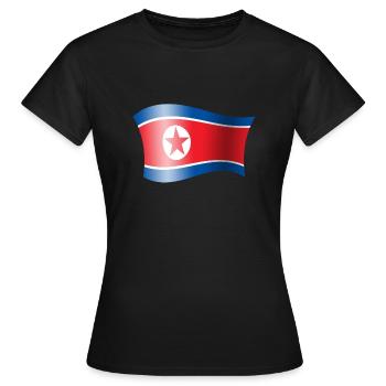 Corée du Nord drapeau Corée drapeau Corée - T-shirt Femme - noir - Devant - AI Model Female 172 dark (172cm)