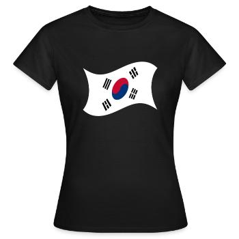 Corée du Nord drapeau Corée cadeau Corée - T-shirt Femme - noir - Devant - AI Model Female 172 dark (172cm)