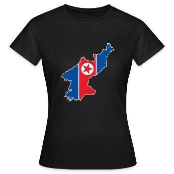 Corée du Nord Corée du Sud Drapeau Corée Asie - T-shirt Femme - noir - Devant - AI Model Female 172 dark (172cm)