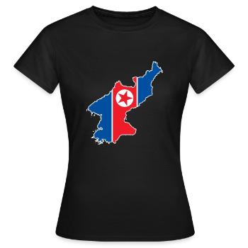 Corée du Nord Corée du Sud Drapeau Corée Cadeau - T-shirt Femme - noir - Devant - AI Model Female 172 dark (172cm)