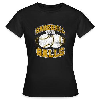 Baseball Baseball Baseball Batter - T-shirt Femme - noir - Devant - AI Model Female 172 dark (172cm)