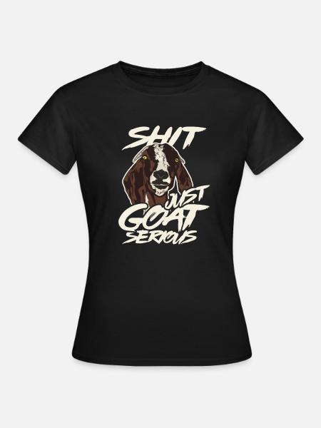Ziege - Frauen T-Shirt - Schwarz