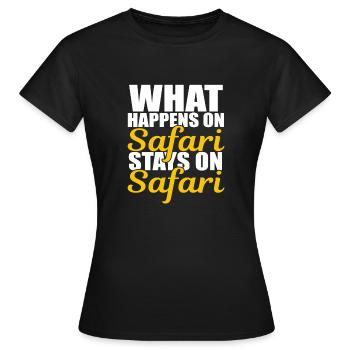 Safari Safari - T-shirt Femme - noir - Devant - AI Model Female 172 dark (172cm)