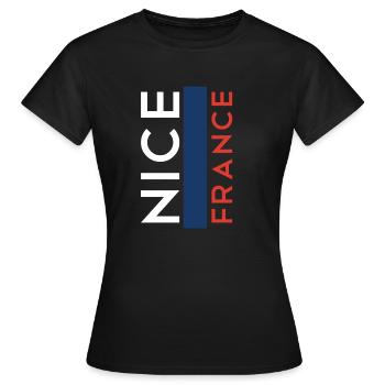 Nizza Frankreich Nice France - Frauen T-Shirt - Schwarz - Vorne - AI Model Female 172 dark (172cm)