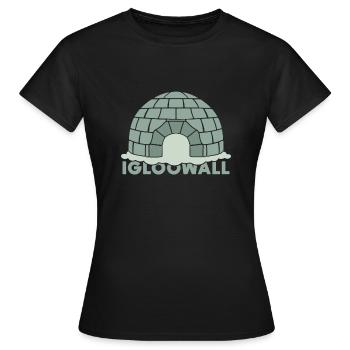 Iglu Geschenk Eskimo Schneehaus Schnee - Frauen T-Shirt - Schwarz - Vorne - AI Model Female 172 dark (172cm)