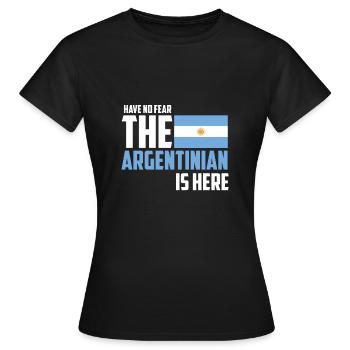 Argentina - Women's T-Shirt - black - Front - AI Model Female 172 dark (172cm)