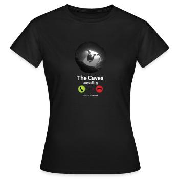 Grottes de plongée XASTY Cave Dive Diver Cave - T-shirt Femme - noir - Devant - AI Model Female 172 dark (172cm)