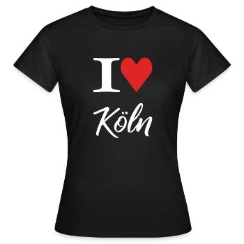 J’aime Cologne - T-shirt Femme - noir - Devant - AI Model Female 172 dark (172cm)