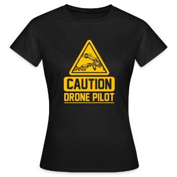 Drone - T-shirt Femme - noir - Devant - AI Model Female 172 dark (172cm)