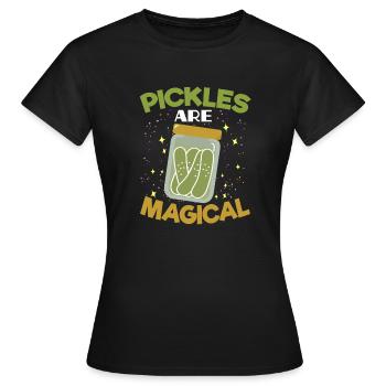 Pickels are Magical - Frauen T-Shirt - Schwarz - Vorne - AI Model Female 172 dark (172cm)