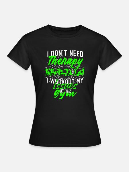 Fitnesstudio - Frauen T-Shirt - Schwarz