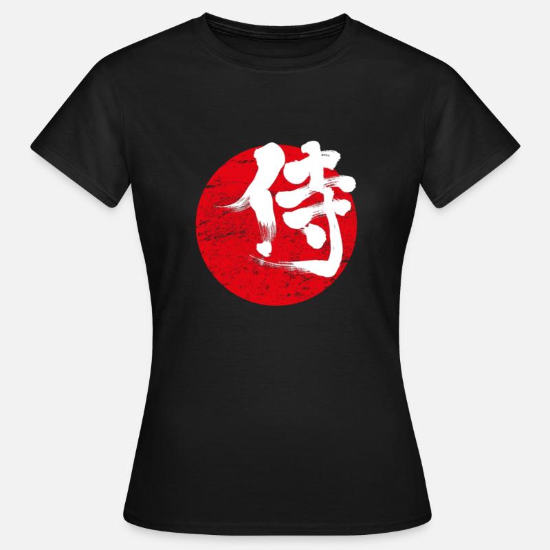 Samurai symbol Japanese - Women's T-Shirt - black