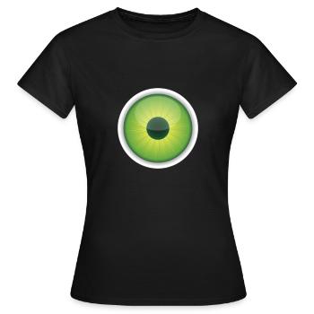 œil - T-shirt Femme - noir - Devant - AI Model Female 172 dark (172cm)
