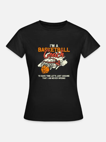 Basketball Coach - Frauen T-Shirt - Schwarz