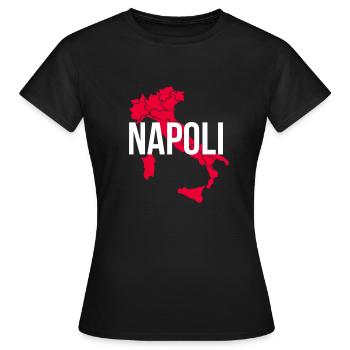 Napoli Neapel Naples - Frauen T-Shirt - Schwarz - Vorne - AI Model Female 172 dark (172cm)