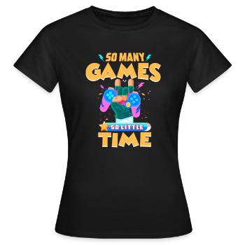 Gaming - T-shirt Femme - noir - Devant - AI Model Female 172 dark (172cm)