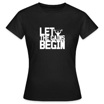 Gym - Women's T-Shirt - black - Front - AI Model Female 172 dark (172cm)