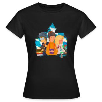 Student Bayern Universität Campus Geschenk - Frauen T-Shirt - Schwarz - Vorne - AI Model Female 172 dark (172cm)