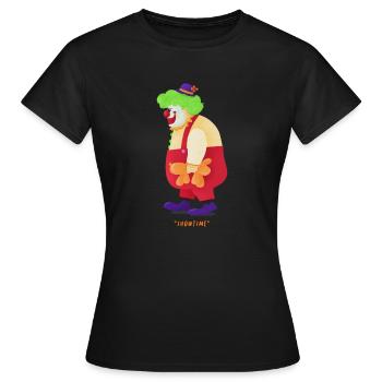 Carnaval Carnaval Clown Helau Alaaf Cadeau - T-shirt Femme - noir - Devant - AI Model Female 172 dark (172cm)