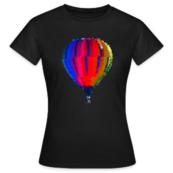 Ballon - T-shirt Femme - noir - Devant - AI Model Female 172 dark (172cm)