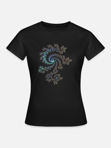 Fraktal - Frauen T-Shirt - Schwarz