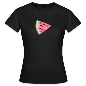 Melone - Frauen T-Shirt - Schwarz - Vorne - AI Model Female 172 dark (172cm)