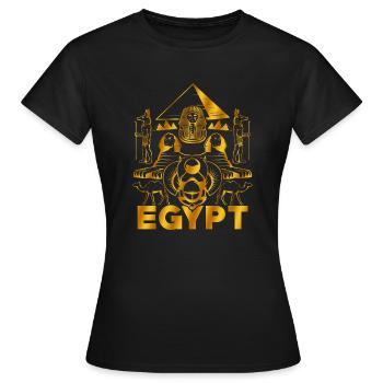 Ägypten - Frauen T-Shirt - Schwarz - Vorne - AI Model Female 172 dark (172cm)