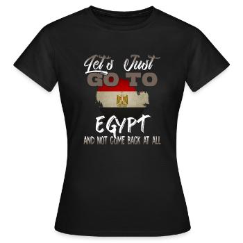 Ägypten - Frauen T-Shirt - Schwarz - Vorne - AI Model Female 172 dark (172cm)
