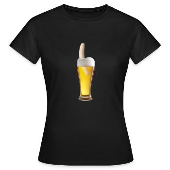 Banana wheat banana wheat banana beer gift - Women's T-Shirt - black - Front - AI Model Female 172 dark (172cm)