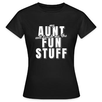 Cadeau de vêtements bébé bébé Onesie drôle - T-shirt Femme - noir - Devant - AI Model Female 172 dark (172cm)