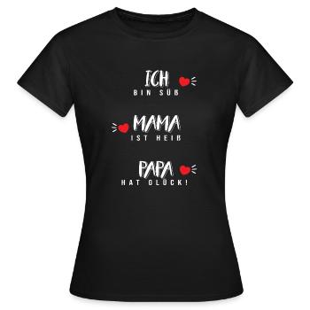 Cadeau de vêtements bébé bébé Onesie drôle - T-shirt Femme - noir - Devant - AI Model Female 172 dark (172cm)