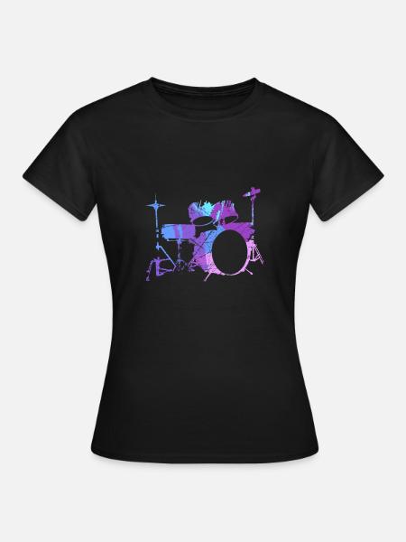 Batterie Percussion Percussion - T-shirt Femme - noir