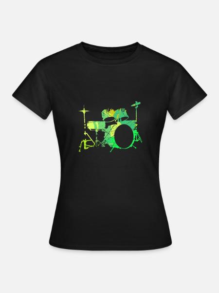 Batterie Percussion Percussion - T-shirt Femme - noir