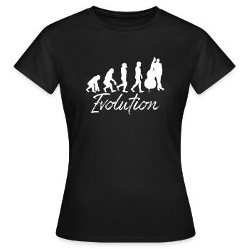 Double Bass - Double Bass - Double Bassist Gift - Women's T-Shirt - black - Front - AI Model Female 172 dark (172cm)