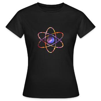 Physics Energy Atom Physicist Gift Gift - T-shirt Femme - noir - Devant - AI Model Female 172 dark (172cm)