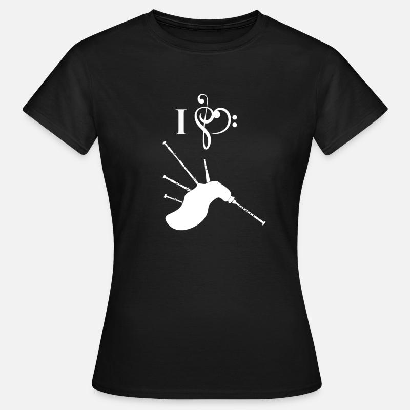 Cornemuse - cornemuse - cornemuse - coeur - T-shirt Femme - noir