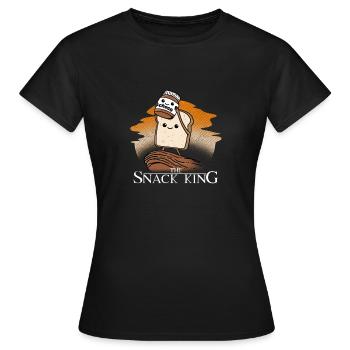 The Snack King Tostbrot Choco chocolat cadeau - T-shirt Femme - noir - Devant - AI Model Female 172 dark (172cm)