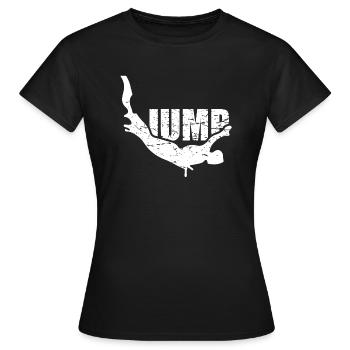 Bungee Jumping - Frauen T-Shirt - Schwarz - Vorne - AI Model Female 172 dark (172cm)