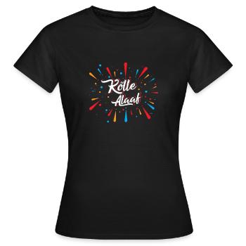 Koelle Alaaf, carnaval de Cologne - un culte - T-shirt Femme - noir - Devant - AI Model Female 172 dark (172cm)
