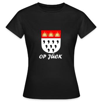 OP JÜCK Cologne Shirt - T-shirt Femme - noir - Devant - AI Model Female 172 dark (172cm)