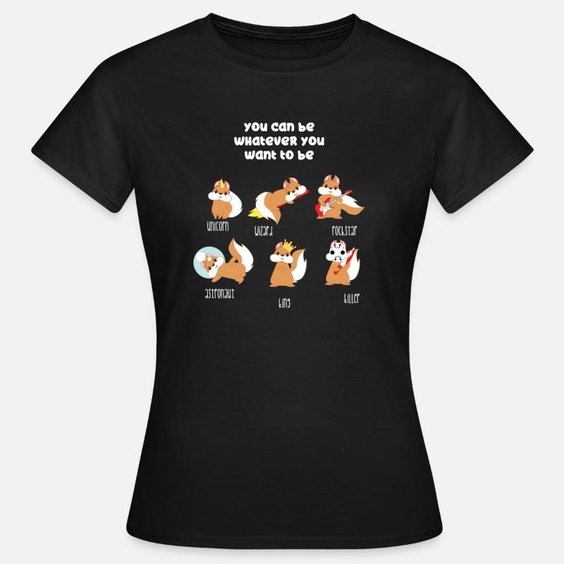 Eichhörnchen - Be different - Eichkätzchen - Frauen T-Shirt - Schwarz