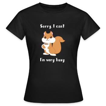 Squirrel - squirrel fan - squirrel - Women's T-Shirt - black - Front - AI Model Female 172 dark (172cm)