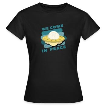 Invasion extraterrestre - T-shirt Femme - noir - Devant - AI Model Female 172 dark (172cm)