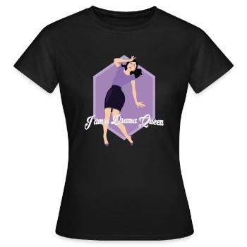 Drama Queen - Frauen T-Shirt - Schwarz - Vorne - AI Model Female 172 dark (172cm)