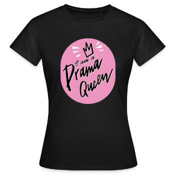 Je suis une reine du drame - T-shirt Femme - noir - Devant - AI Model Female 172 dark (172cm)