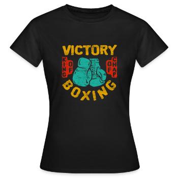 boxe - T-shirt Femme - noir - Devant - AI Model Female 172 dark (172cm)