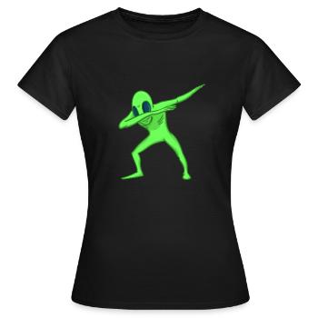 Dab alien alien - T-shirt Femme - noir - Devant - AI Model Female 172 dark (172cm)