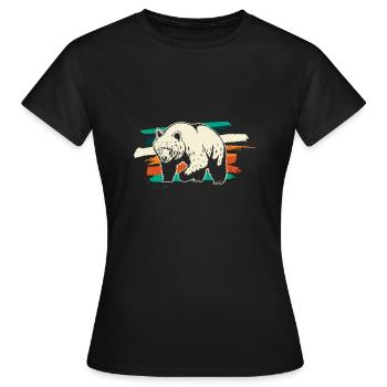 Bär Bären - Frauen T-Shirt - Schwarz - Vorne - AI Model Female 172 dark (172cm)