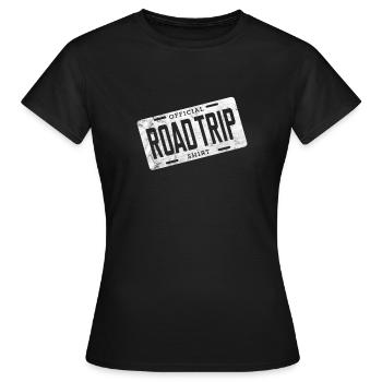 Official Road Trip Shirt I Plaque d’immatriculation Fête - T-shirt Femme - noir - Devant - AI Model Female 172 dark (172cm)