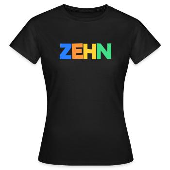 10 cadeau de mariage d'anniversaire dix - T-shirt Femme - noir - Devant - AI Model Female 172 dark (172cm)